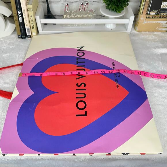 USING FOR CRAFTS NOW Louis Vuitton Xtra Large RARE Shopping Bag with gift note - Picture 14 of 15